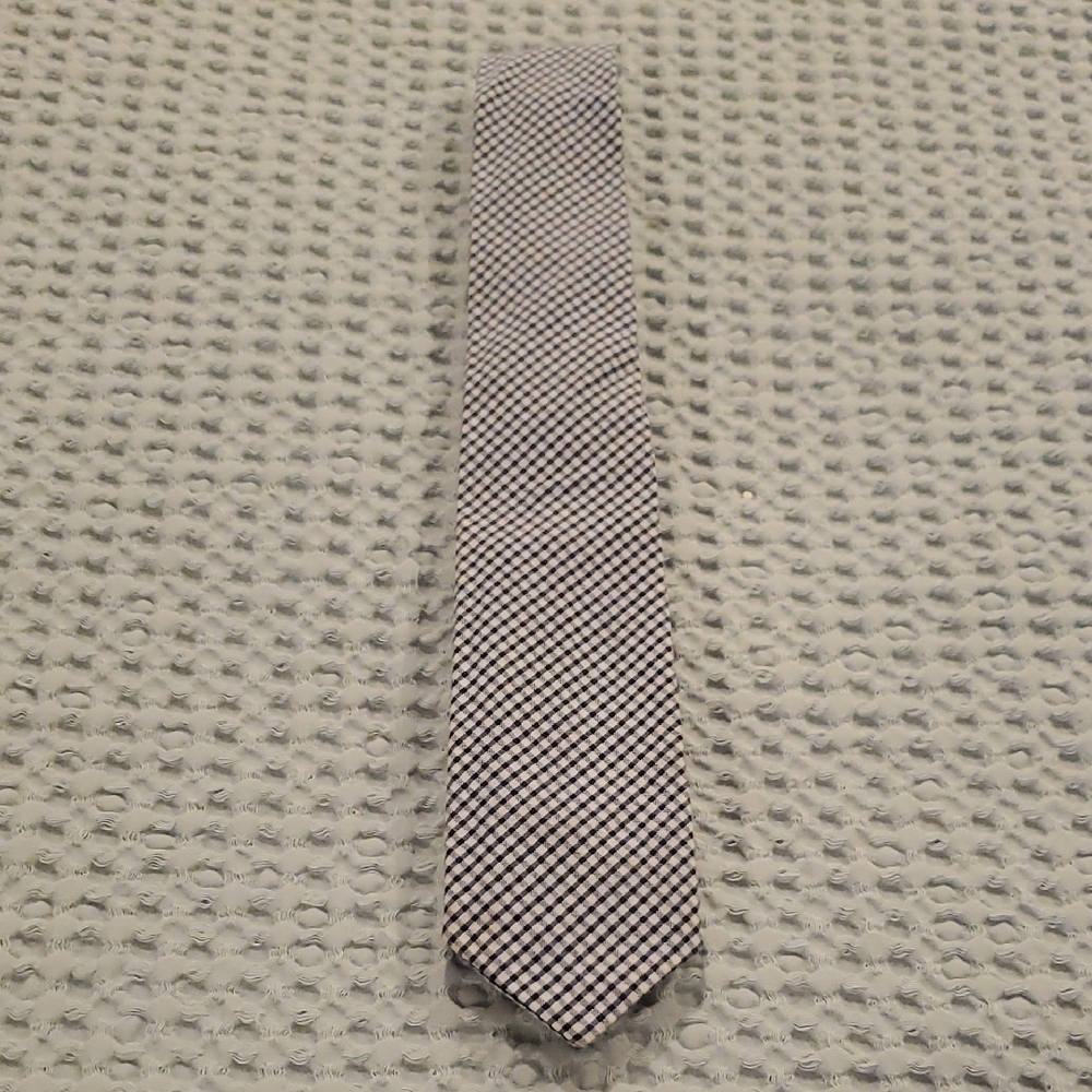 Blue and White Houndstooth Tie Accessories (48)